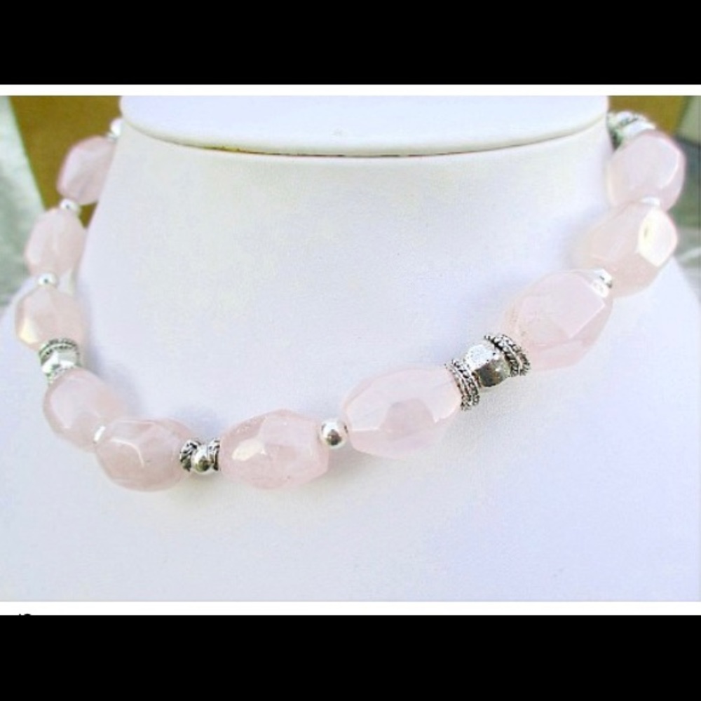Fab U Blush Quartz Necklace